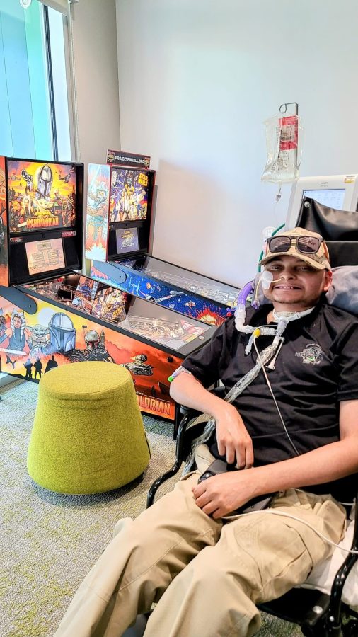 Image from Matthew's Moment - Matthew playing arcade games