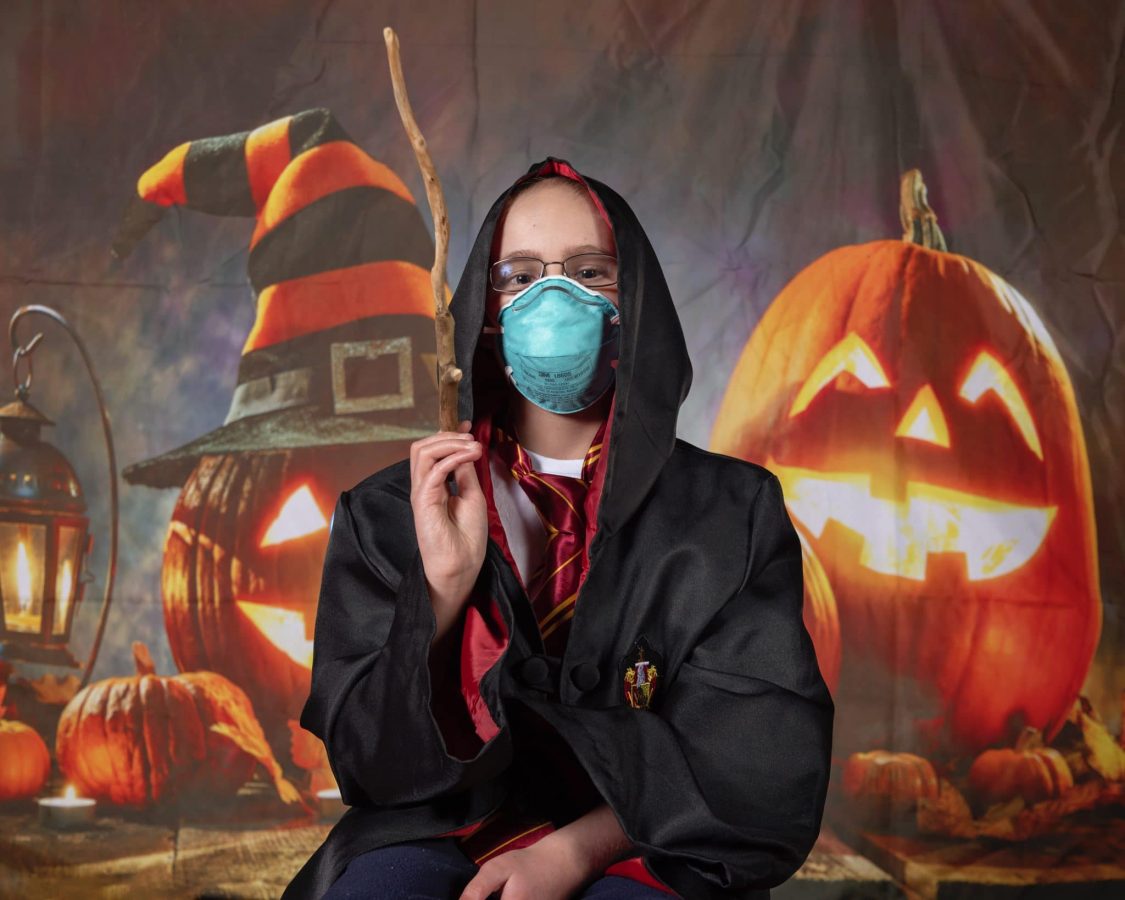 Image from Halloween in our House - A kid in a Harry Potter costume