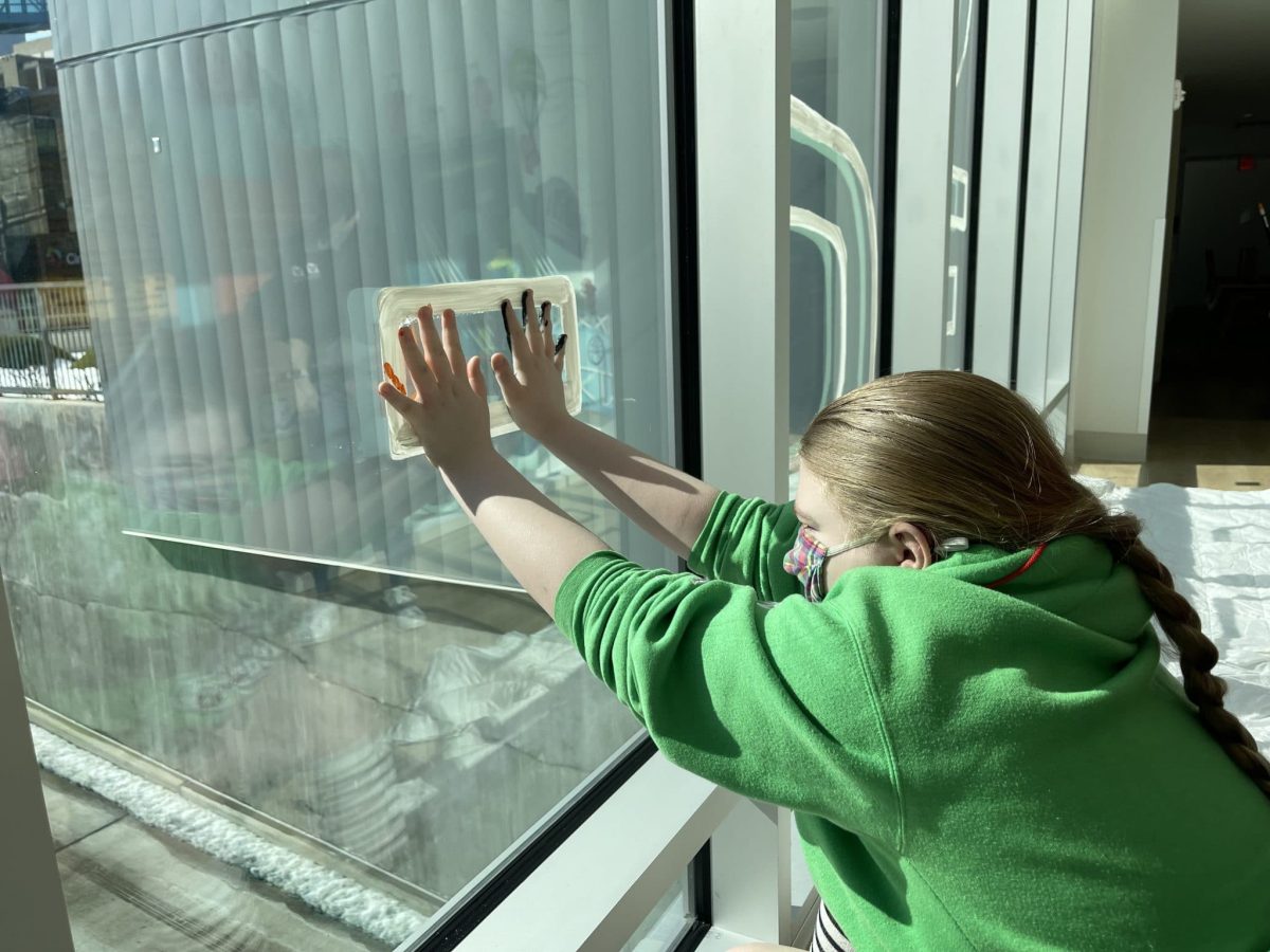 Image from Who Dey - Girl in the hallway window